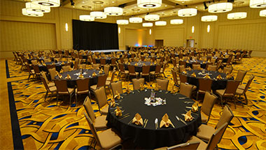 banquet area wide shot