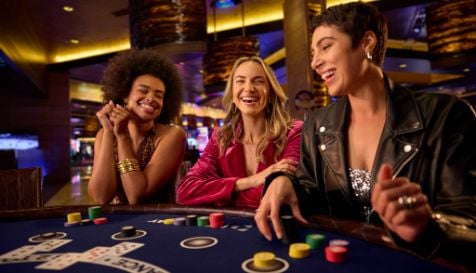 High-stakes casino gaming environment highlighting digital interaction