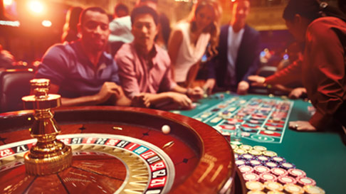4 Casino Games Set Roulette Blackjack Poker Texas HoldEm Craps Dice Cards Wheel 