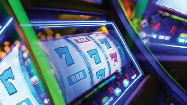 Colorful slot machine